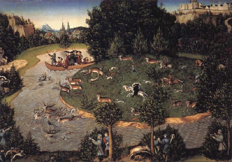 Lucas Cranach the Elder Stag hunt of Elector Frederick the Wise china oil painting image
